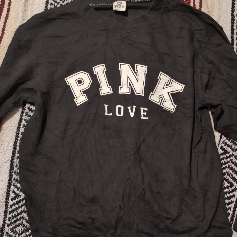 Victoria's Secret PINK Black Sweatshirt